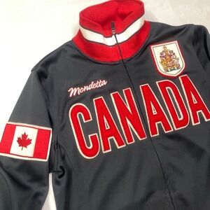 Mondetta Canada Track Jacket Men's XS‎ Flag Maple Leaf Ottawa Crown Varsity